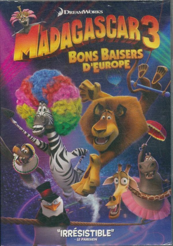 Livrenpoche : Madagascar 3 : Bons Baisers d'europe - Tom McGrath, Eric Darnell, Conrad Vernon - DVD
