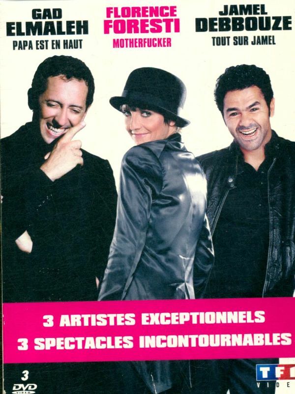 Livrenpoche : Coffret-GAD Elmaleh, Papa est en Haut + Florence Foresti, Motherfucker, Tout sur Jamel - Richard Valverde - DVD