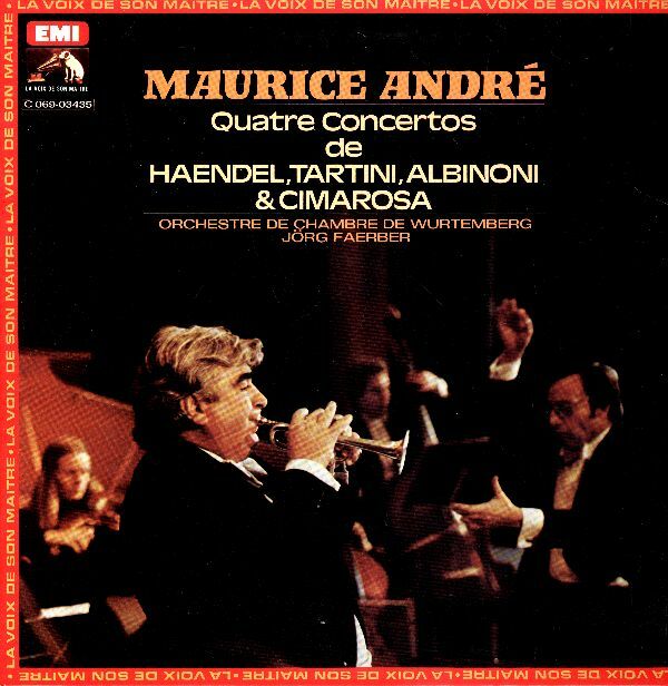 Livrenpoche : Quatre concertos de Haendel, Tartini, Albinoni & Cimarosa - Andre,Maurice - Vinyle