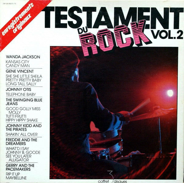 Livrenpoche : Testament Du Rock Vol. 2 (3 vinyles) - Collectif - Vinyle