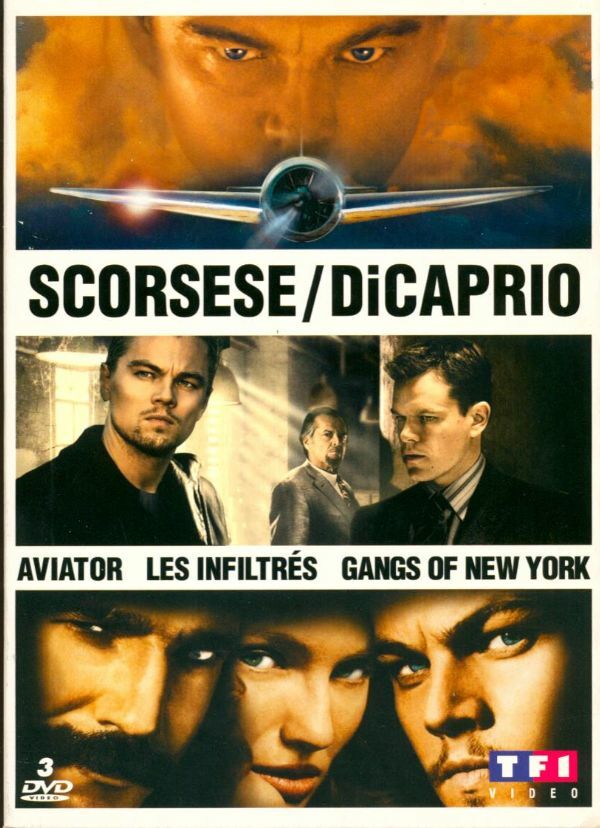 Livrenpoche : Scorsese & Di Caprio : Gangs of New-York + Les Infiltrés + Aviator - Martin Scorsese - DVD