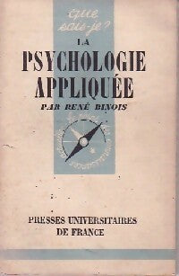 Livrenpoche : La psychologie appliquée - René Binois - Livre