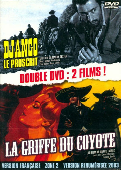 Livrenpoche : La Griffe du Coyote + Django Le proscrit - Mario Caiano, Gene Quintano, Maury Dexter - DVD