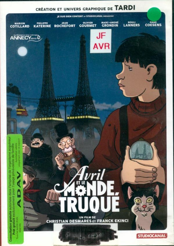 Livrenpoche : Avril et Le Monde truqué - Christian Desmares, Franck Ekinci - DVD