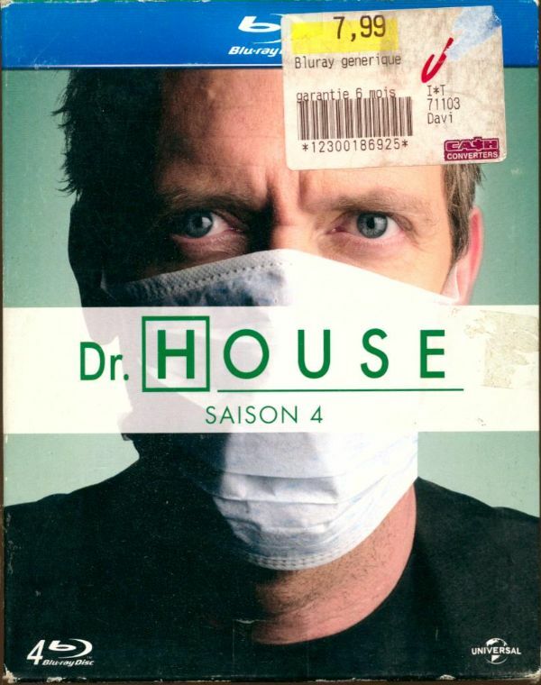 Livrenpoche : Dr. House-Saison 4 (Blu-Ray) - David Straiton, Lesli Linka Glatter, Greg Yaitanes, Deran Sarafian, David Platt, Juan J. Campanella, Matt Shakman, Katie Jacobs - DVD