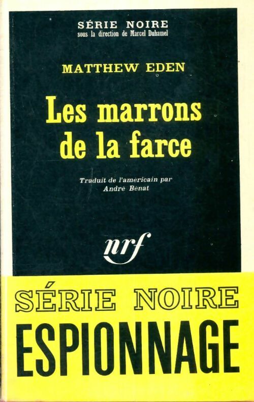 Livrenpoche : Les marrons de la farce - Matthew Eden - Livre