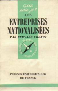 Livrenpoche : Les entreprises nationalisées - Bernard Chenot - Livre