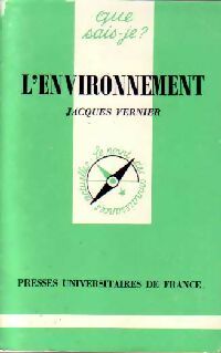 L'environnement - Jacques Vernier - Livre