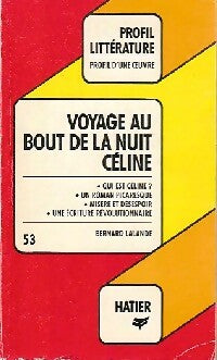 Voyage au bout de la nuit - Louis-Ferdinand Céline -  Profil - Livre