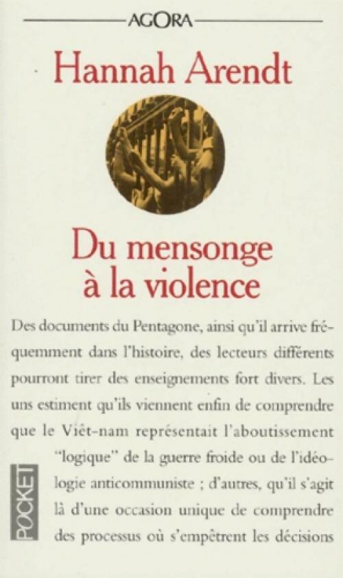Livrenpoche : Du mensonge à la violence - Hannah Arendt - Livre