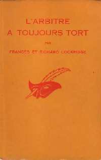 L'arbitre a toujours tort - Frances Lockridge, Richard Lockridge - Livre