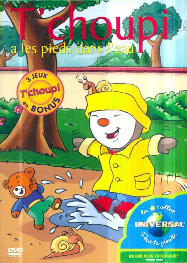 Livrenpoche : T'choupi a les pieds dans l'eau - Jean-Luc François - DVD