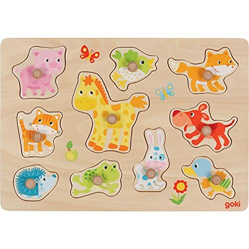 Livrenpoche : Puzzle en bois 10 pièces Multicolore -  - jeuSociete