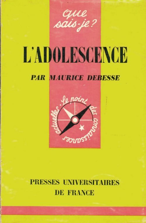 Livrenpoche : L'adolescence - Maurice Debesse - Livre