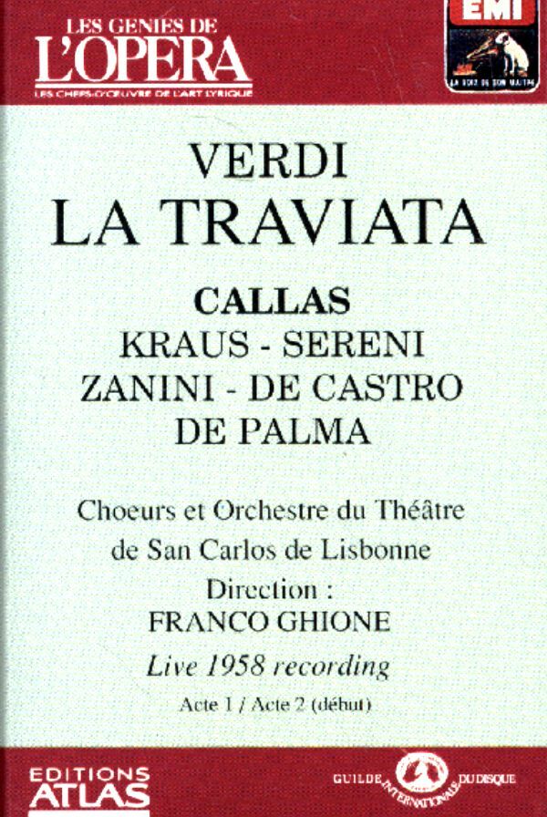 Livrenpoche : Verdi  - La traviata - Maria Callas, Verdi - Cassette