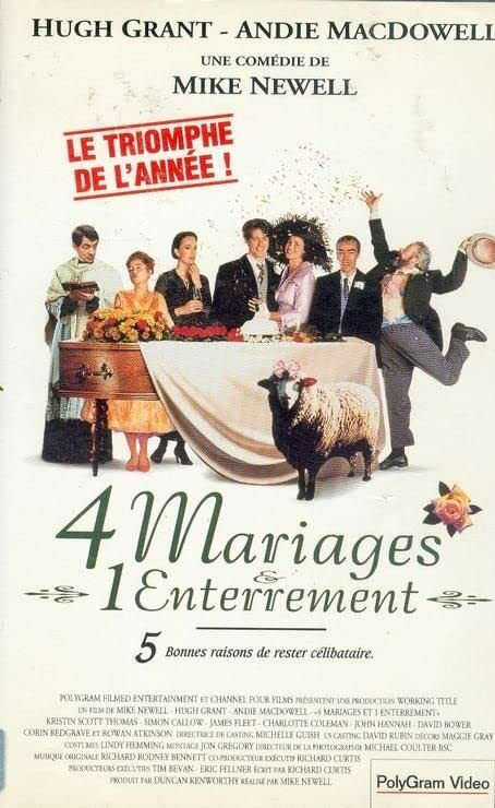 Livrenpoche : 4 Mariages et 1 enterrement (VHS) - Mike Newell - VHS