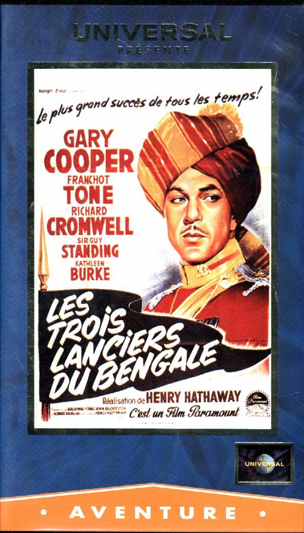 Livrenpoche : Les trois lanciers du Bengale (VHS) - Henry Hattaway - VHS
