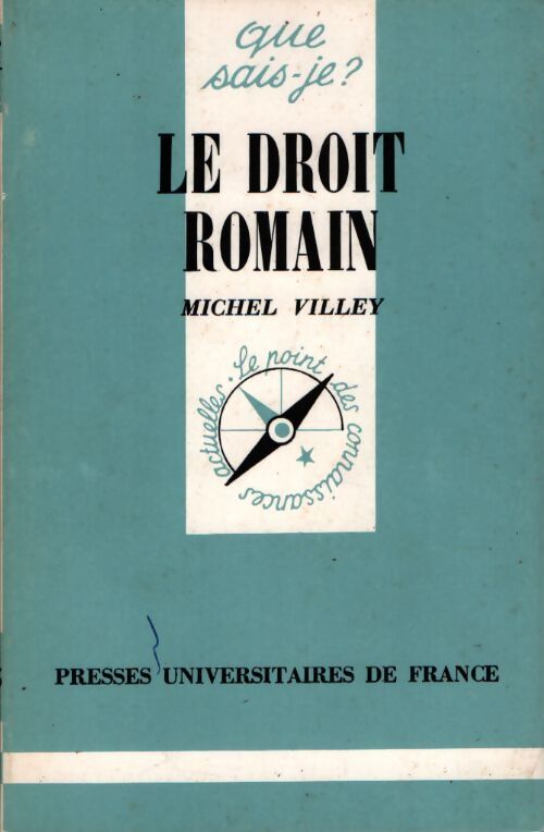Le droit romain - Michel Villey - Livre