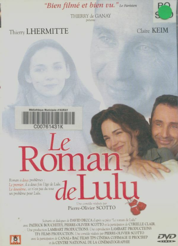 Livrenpoche : Le Roman de Lulu - Pierre-Olivier Scotto - DVD