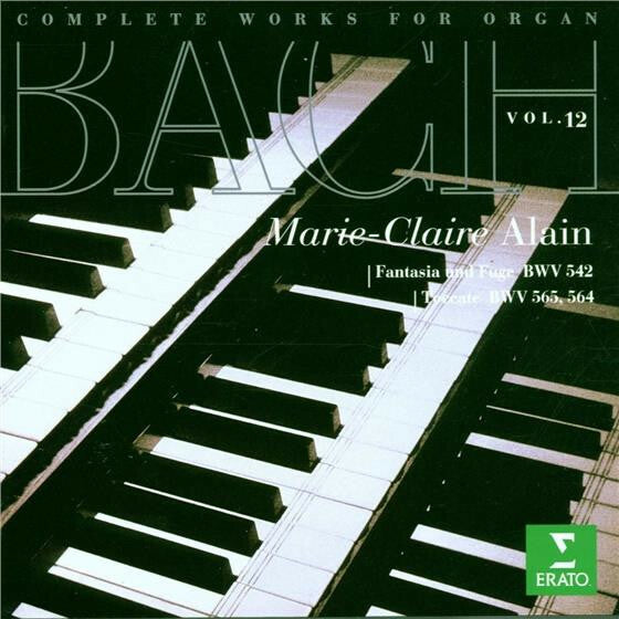 Livrenpoche : Bach, Marie-Claire Alain - Complete Works For Organ, Vol. 12 - Fantasia and Fugue BWV 542, Toccate BWV 565, 564 - Bach, Marie-Claire Alain - CD