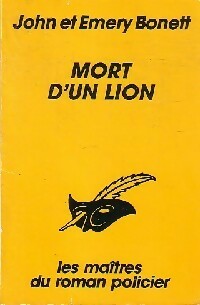 Livrenpoche : Mort d'un lion - John Bonett, Emery Bonnet - Livre
