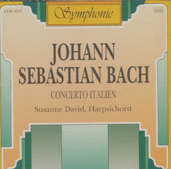Livrenpoche : Bach - concerto italien - Susanne David, Harpsichord - CD