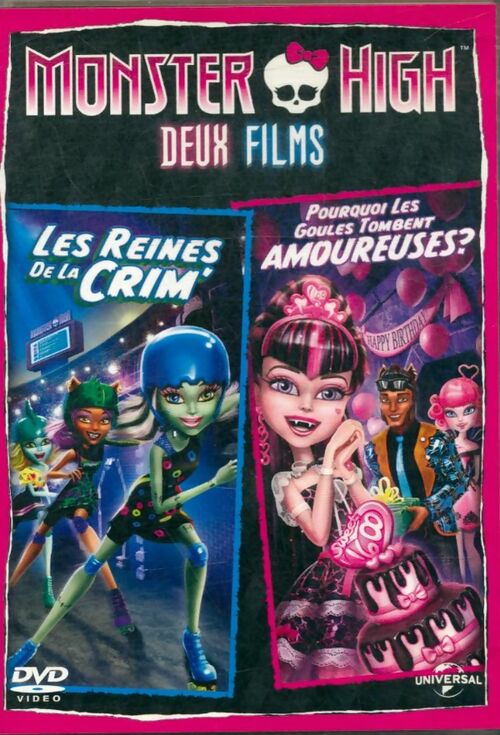 Monster High-Deux Films : Les Reines de la CRIM' + Pourquoi Les goules Tombent amoureuses - Dustin McKenzie - Steve Sacks - DVD