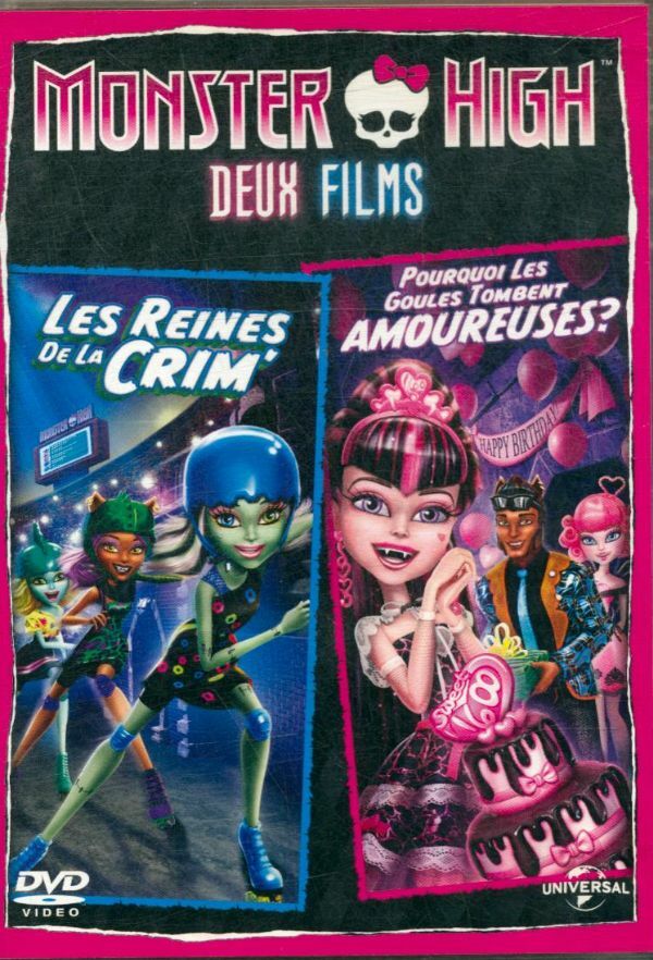 Livrenpoche : Monster High-Deux Films : Les Reines de la CRIM' + Pourquoi Les goules Tombent amoureuses - Dustin McKenzie, Steve Sacks - DVD