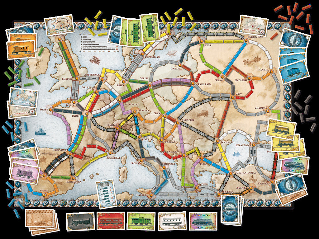 Livrenpoche : Les aventuriers du Rail Europe -  - jeuSociete