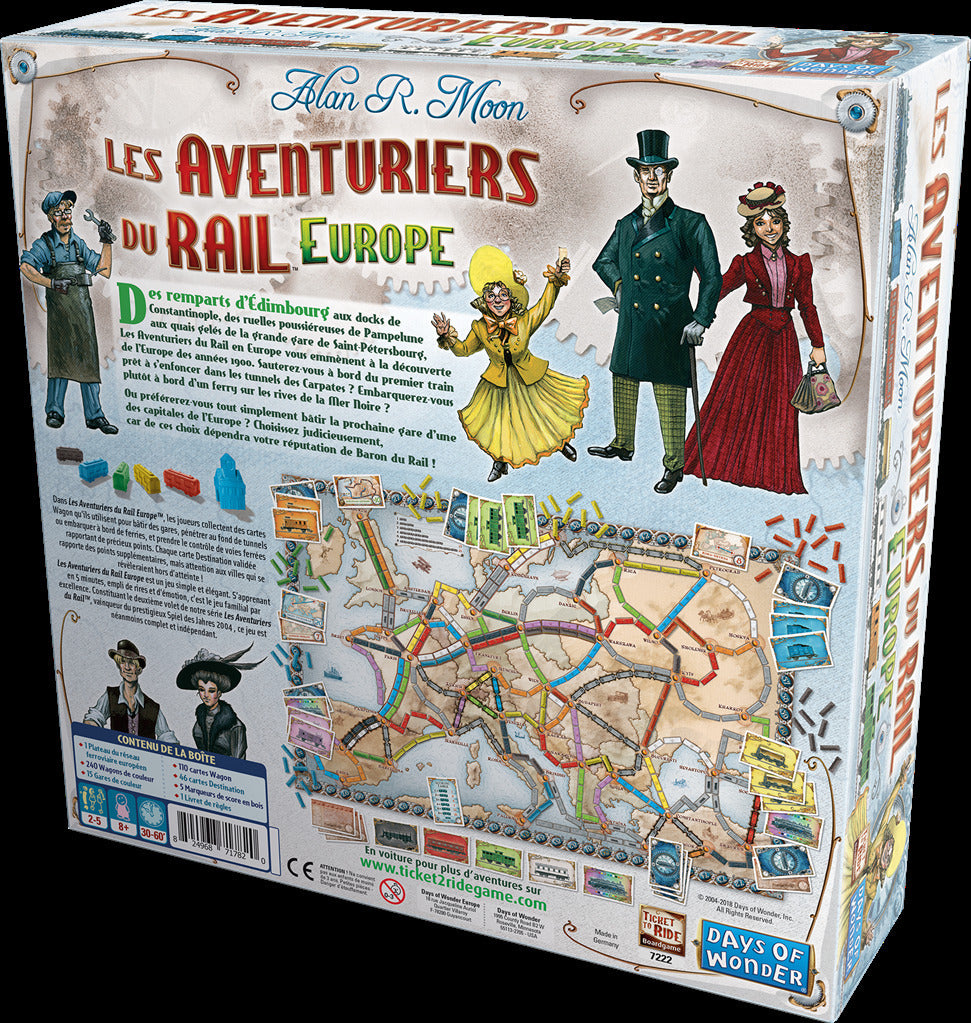 Livrenpoche : Les aventuriers du Rail Europe -  - jeuSociete