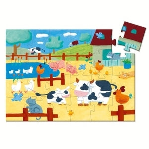 Livrenpoche : Les vaches à la ferme - 24 pcs -  - jeuSociete