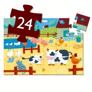 Livrenpoche : Les vaches à la ferme - 24 pcs -  - jeuSociete
