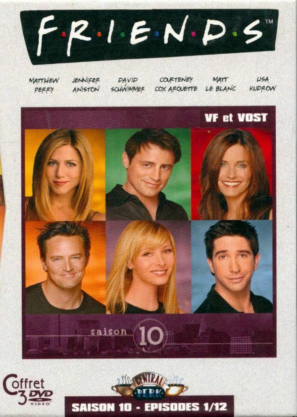 Livrenpoche : Friends - Saison 10 : Episodes 1 à 12 - Édition 3 DVD - XXX - DVD