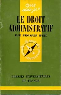 Livrenpoche : Le droit administratif - Prosper Weil, Dominique Pouyaud - Livre