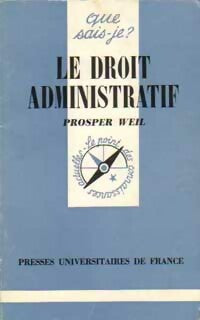 Livrenpoche : Le droit administratif - Prosper Weil, Dominique Pouyaud - Livre