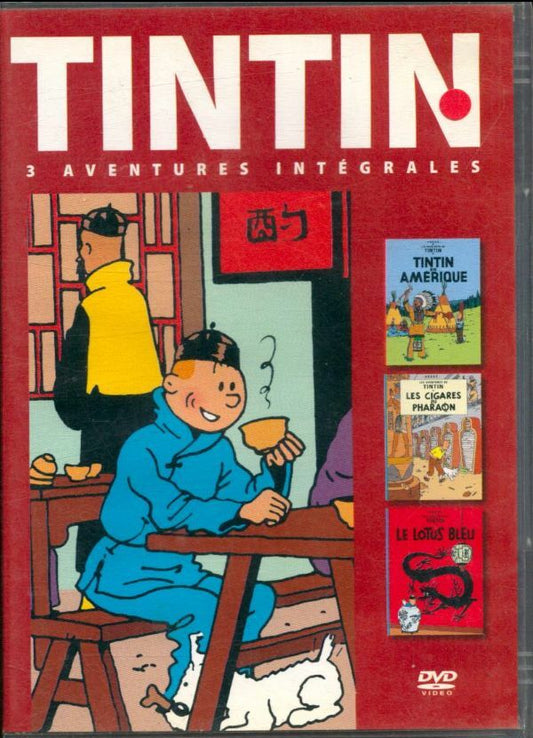 Tintin - 3 aventures - Vol. 1 : Les Cigares de Pharaon + Le Lotus Bleu + Tintin en Amérique ( La couverture peut varier ) - Stéphane Bernasconi - DVD
