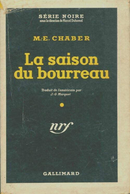 Livrenpoche : La saison du bourreau - M.E. Chaber - Livre