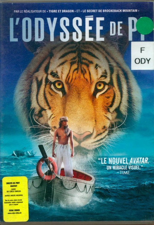 Livrenpoche : L'Odyssée de Pi - Ang Lee - DVD