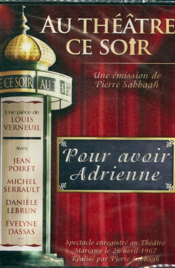 Livrenpoche : Au Théâtre ce soir Pour Avoir Adrienne - XXX - DVD