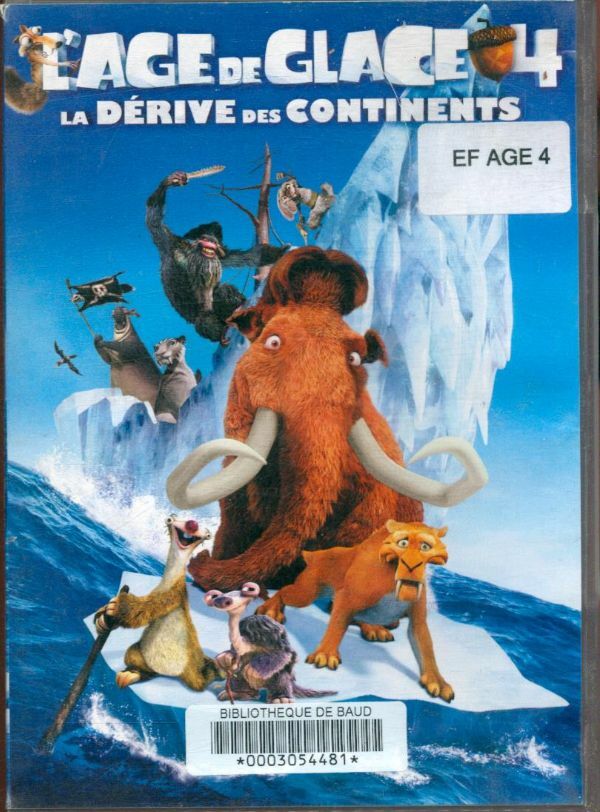Livrenpoche : L'Age de glace 4 : La dérive des continents - Steve Martino, Mike Thurmeier - DVD