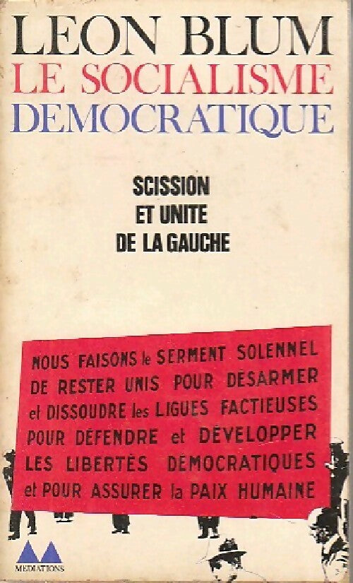 Livrenpoche : Le socialisme démocratique - Léon Blum - Livre