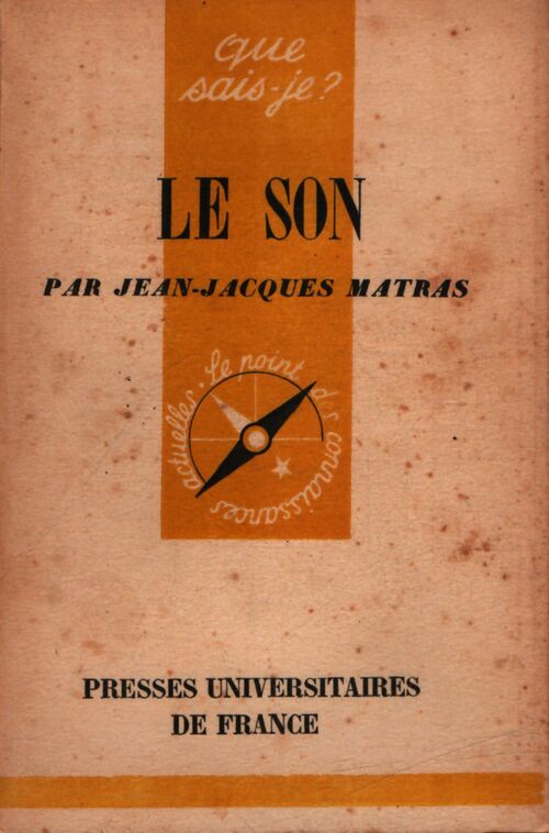 Le son - Jean-Jacques Matras - Livre