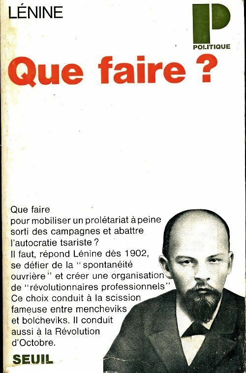 Livrenpoche : Que faire ? - Lénine - Livre
