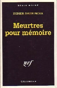 Livrenpoche : Meurtres pour mémoire - Jeanne Puchol - Livre