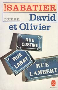 Livrenpoche : David et Olivier - Robert Sabatier - Livre
