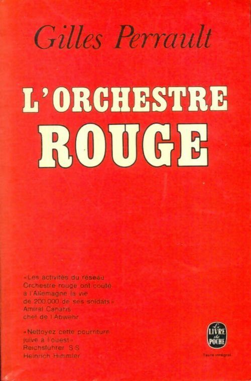 Livrenpoche : L'orchestre rouge - Gilles Perrault - Livre