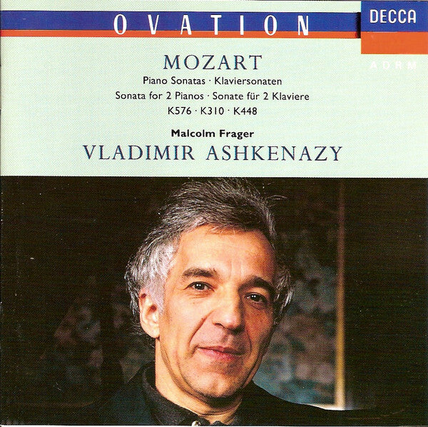 Livrenpoche : Mozart, Vladimir Ashkenazy - Piano Sonatas K576, K310, K448 - Mozart, Vladimir Ashkenazy, Malcolm Frager - CD
