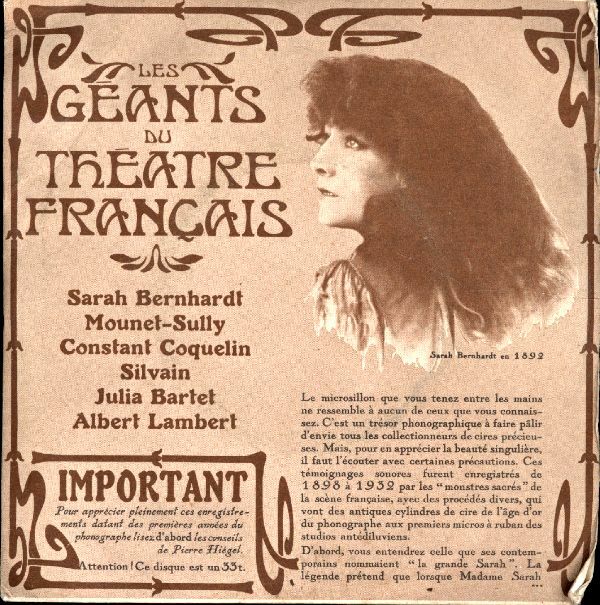 Livrenpoche : Les géants du théâtre français - Collectif - Vinyle