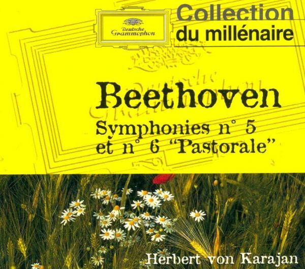 Livrenpoche : Beethoven - symphonie n°5 et n°6, herbert von karajan - beethoven, karajan - CD
