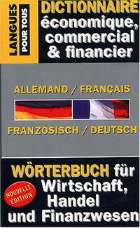 Livrenpoche : Dictionnaire de l'allemand économique, commercial et financier - Paul Thiele, Jürgen Boeckle, Bernard Straub - Livre